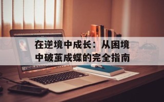 在逆境中成长：从困境中破茧成蝶的完全指南