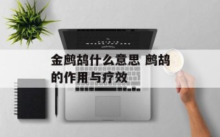 金鹧鸪什么意思 鹧鸪的作用与疗效