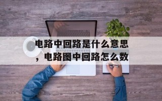 电路中回路是什么意思，电路图中回路怎么数