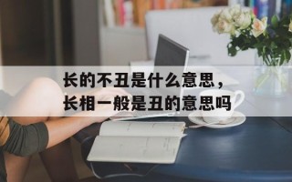 长的不丑是什么意思，长相一般是丑的意思吗