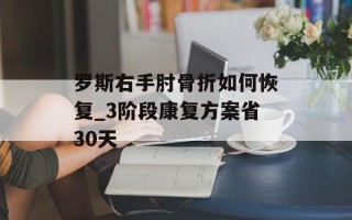 罗斯右手肘骨折如何恢复_3阶段康复方案省30天