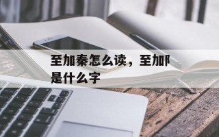 至加秦怎么读，至加阝是什么字