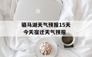 骆马湖天气预报15天 今天宿迁天气预报
