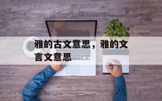 雅的古文意思，雅的文言文意思
