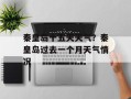 秦皇岛十五天天气？秦皇岛过去一个月天气情况