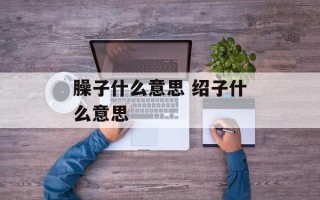 臊子什么意思 绍子什么意思