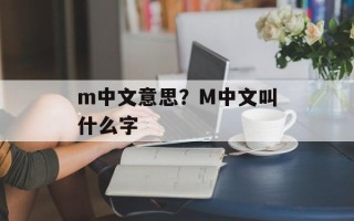 m中文意思？M中文叫什么字