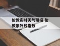 伦敦实时天气预报 伦敦紫外线指数