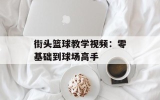 街头篮球教学视频：零基础到球场高手