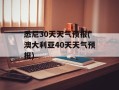 悉尼30天天气预报(澳大利亚40天天气预报)