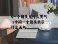 s一个箭头是什么天气 s中间一个箭头表示什么天气