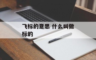 飞标的意思 什么叫做标的