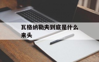 瓦格纳勒夫到底是什么来头
