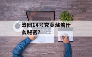 篮网14号究竟藏着什么秘密？