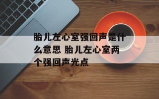 胎儿左心室强回声是什么意思 胎儿左心室两个强回声光点