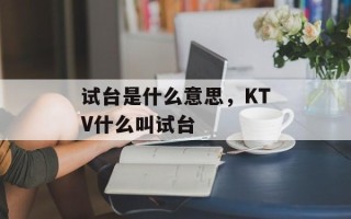 试台是什么意思，KTV什么叫试台