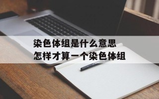 染色体组是什么意思 怎样才算一个染色体组