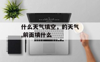 什么天气填空，的天气,前面填什么