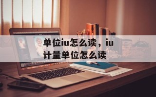 单位iu怎么读，iu计量单位怎么读