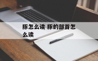豚怎么读 豚的部首怎么读