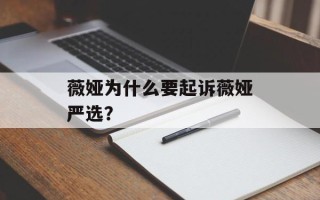 薇娅为什么要起诉薇娅严选？