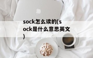 sock怎么读的(sock是什么意思英文)