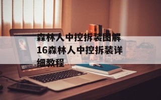 森林人中控拆装图解 16森林人中控拆装详细教程