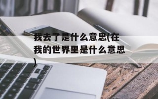 我去了是什么意思(在我的世界里是什么意思)