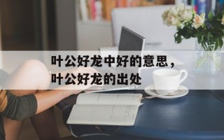 叶公好龙中好的意思，叶公好龙的出处