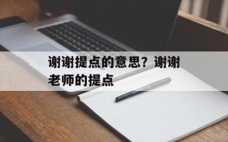 谢谢提点的意思？谢谢老师的提点