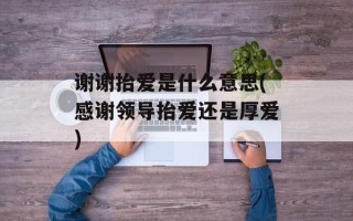 谢谢抬爱是什么意思(感谢领导抬爱还是厚爱)