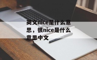 英文nice是什么意思，很nice是什么意思中文