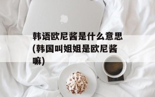 韩语欧尼酱是什么意思(韩国叫姐姐是欧尼酱嘛)
