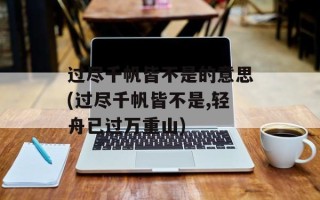 过尽千帆皆不是的意思(过尽千帆皆不是,轻舟已过万重山)