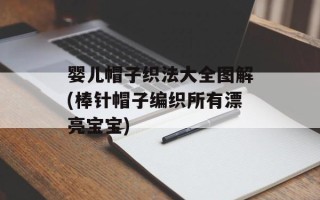 婴儿帽子织法大全图解(棒针帽子编织所有漂亮宝宝)