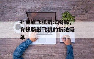 扑翼纸飞机折法图解，有翅膀纸飞机的折法简单