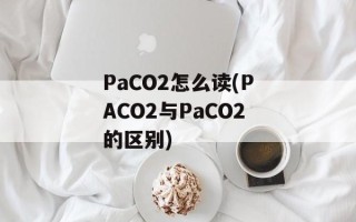PaCO2怎么读(PACO2与PaCO2的区别)