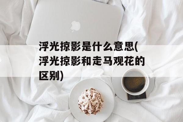 浮光掠影是什么意思(浮光掠影和走马观花的区别)-第1张图片-