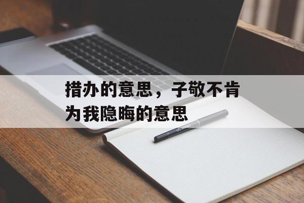 措办的意思，子敬不肯为我隐晦的意思-第1张图片-