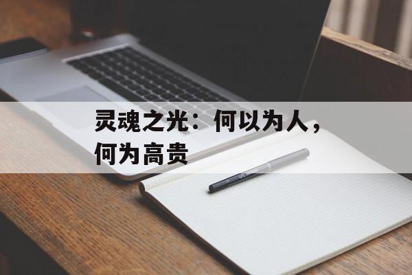 灵魂之光：何以为人，何为高贵-第1张图片-