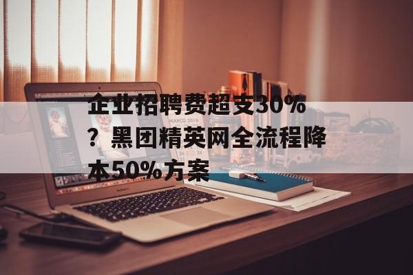 企业招聘费超支30%？黑团精英网全流程降本50%方案-第1张图片-